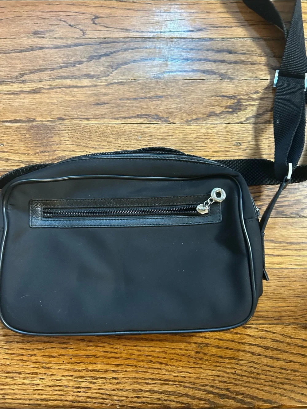 Ecco Black Men's Messenger Crossbody Bag
